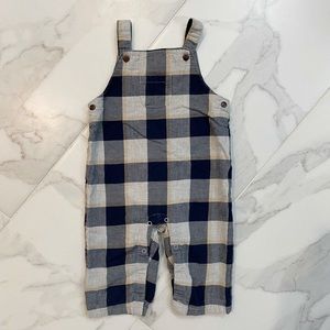 Janie and Jack Vichy Overalls